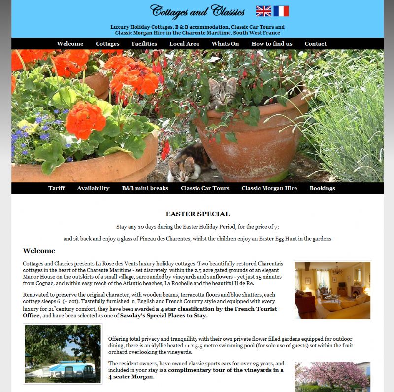 Chelmsford Essex Web Design - Cottages And Classics