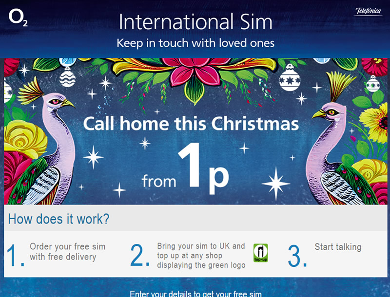 Chelmsford Essex Web Design -  O2 International Sim