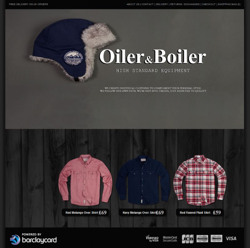 Chelmsford Essex Web Design - Oiler & Boiler