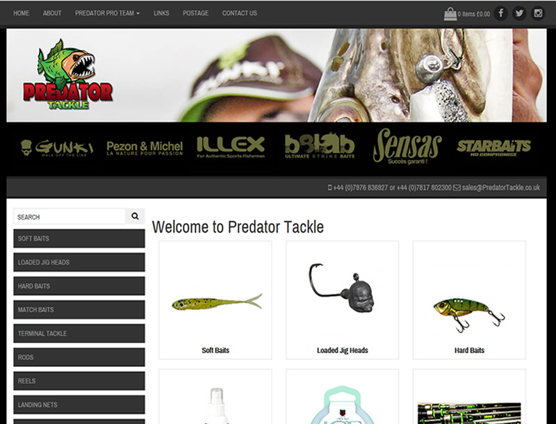 Chelmsford Essex Web Design - Predator Tackle